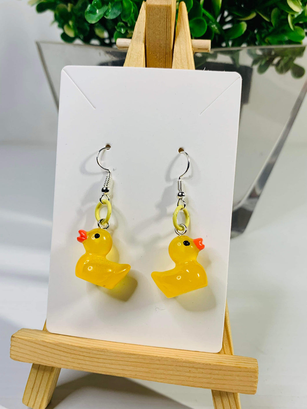 Yellow Duck Earrings