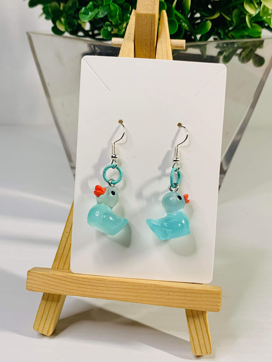 Blue Duck Earrings