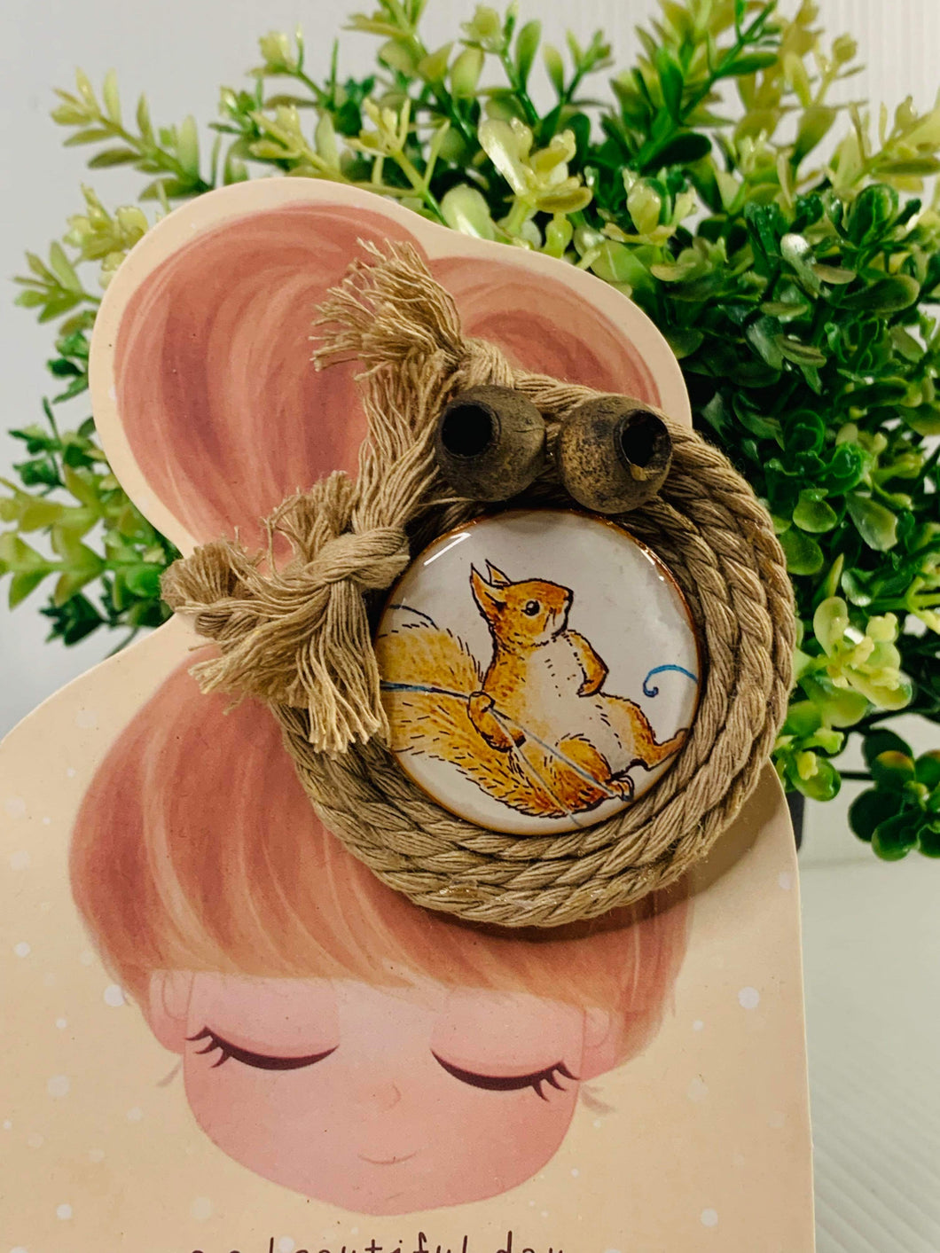 Squirrel Nutkin Hair Clip