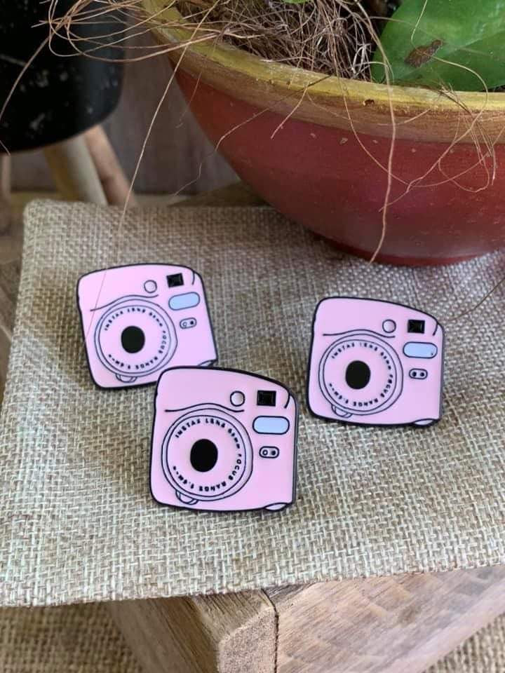 Instant Camera Brooch