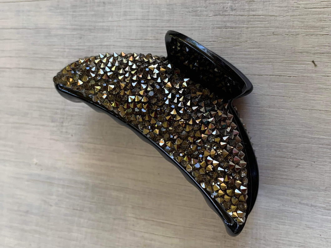 Black Sparkle Claw Clip