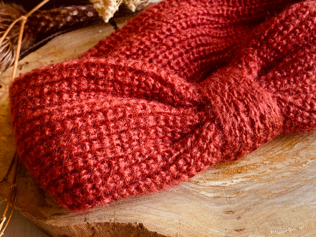 Rust Knit Headband