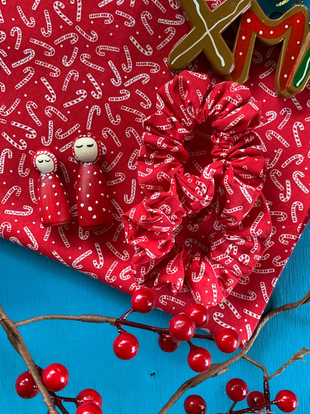 Candy Canes Scrunchie