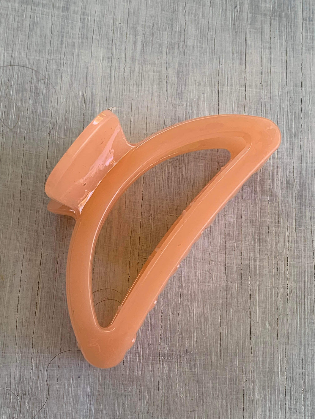 Orange/ Pink Semi Circle Claw Clip