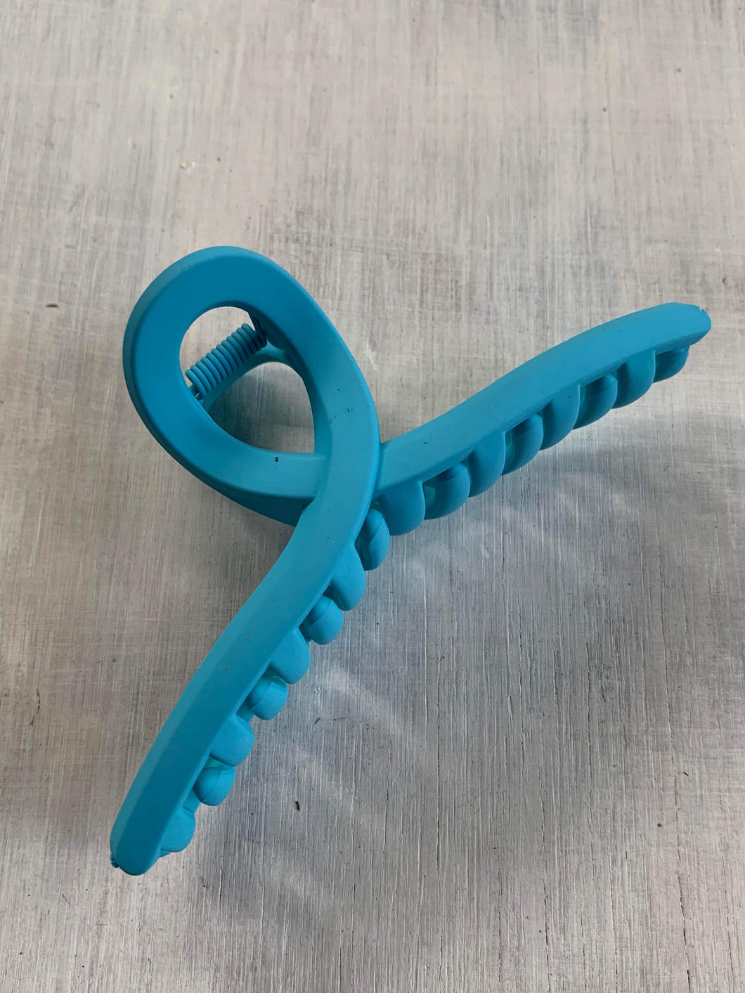 Blue Jelly Claw Clip